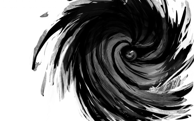 art, Sharingan, shippuden, tobi, x, 720P, grayscale, naruto, hd, Naruto: Shippuden, anime