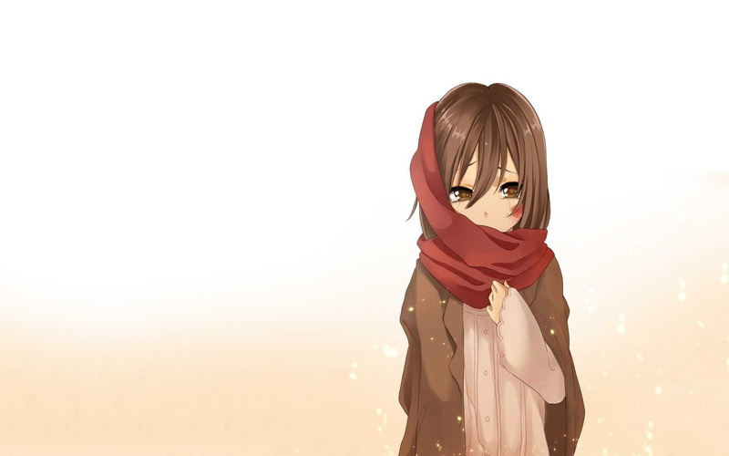 anime girls, scarf, Shingeki no Kyojin, 1080P, Mikasa Ackerman