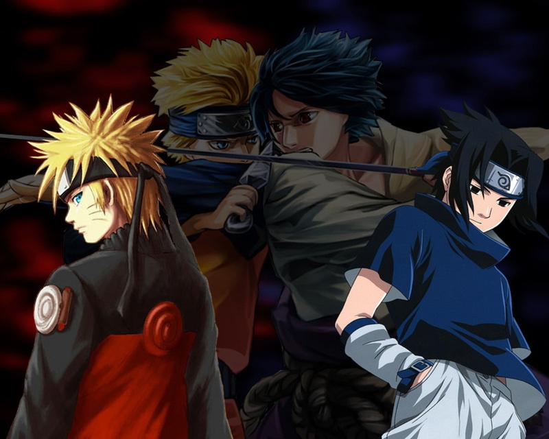 clothing, group of people, carnival - celebration event, Fight, Quarrel, real people, costume, mask - disguise, Naruto vs sasuke, disguise, arts culture and entertainment