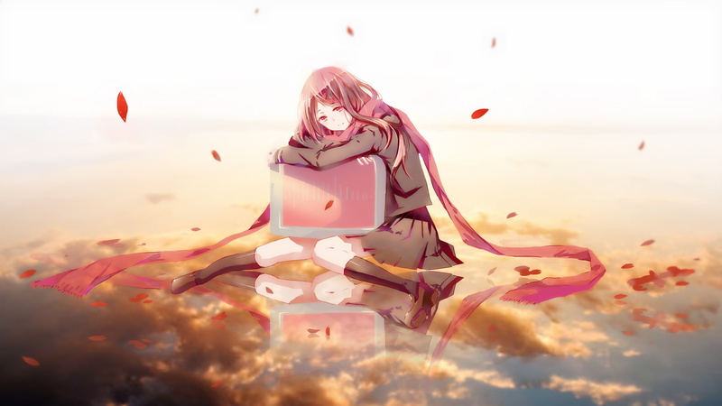 Tateyama Ayano, anime, Kagerou Project, scarf, 1080P, anime girls