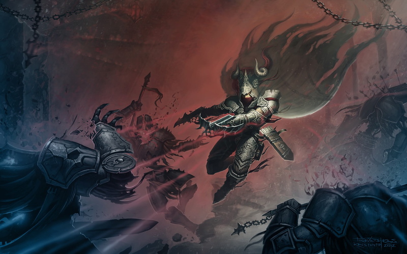 wall - building feature, video games, no people, mask, architecture, human representation, human skeleton, body part, female likeness, digital, Diablo III