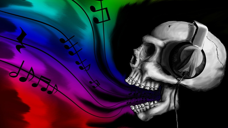 headphones, x, entertainment, art, 720P, hd, music, Skulls