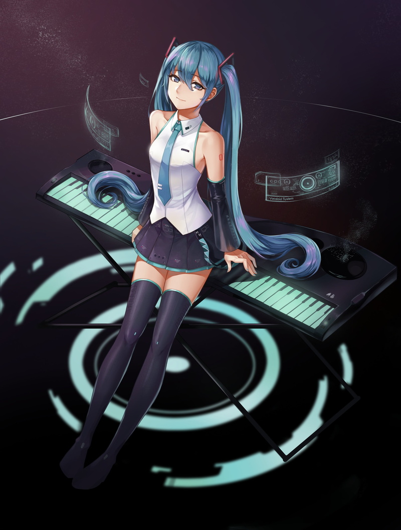 dj, piano, turntable, adult, disco dancing, modern, tattoo, Vocaloid, anime, club dj, cool attitude, skirt, fashion, record, studio shot, people, women