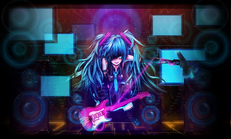 indoors, hair, club dj, nightclub, females, young adult, lifestyles, technology, one person, women, Vocaloid, arts culture and entertainment, dj, 1080P