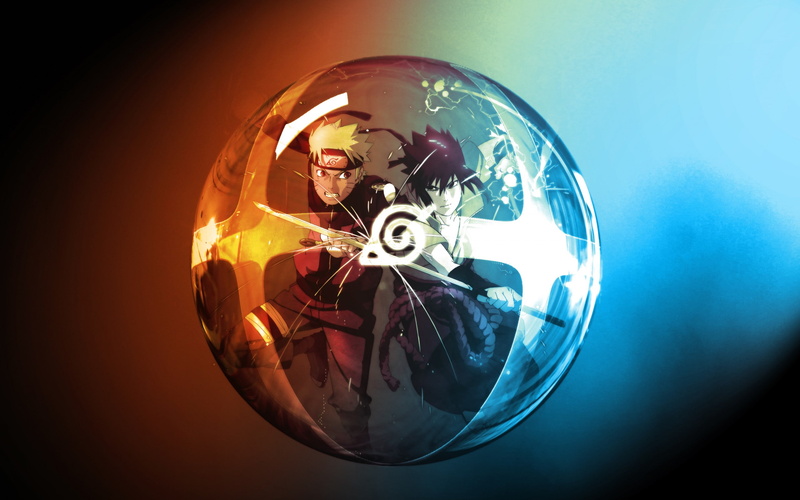 uchiha, konoha, sasuke, sign, ball, 2K, naruto, uzumaki, katana