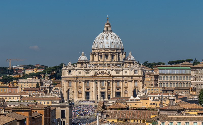 Italy, belief, tourism, 5K, dome, Europe, architecture, sky, vatikan, engelsburg, building exterior, travel destinations, the past, nature, cityscape