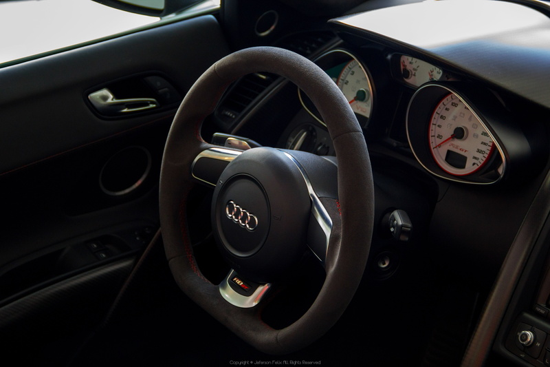 vehicle interior, speedometer, control, black color, 5K, close-up, Audi, indoors, speed, Audi R8 Spyder, gearshift, Audi R8, luxury, control panel, no people