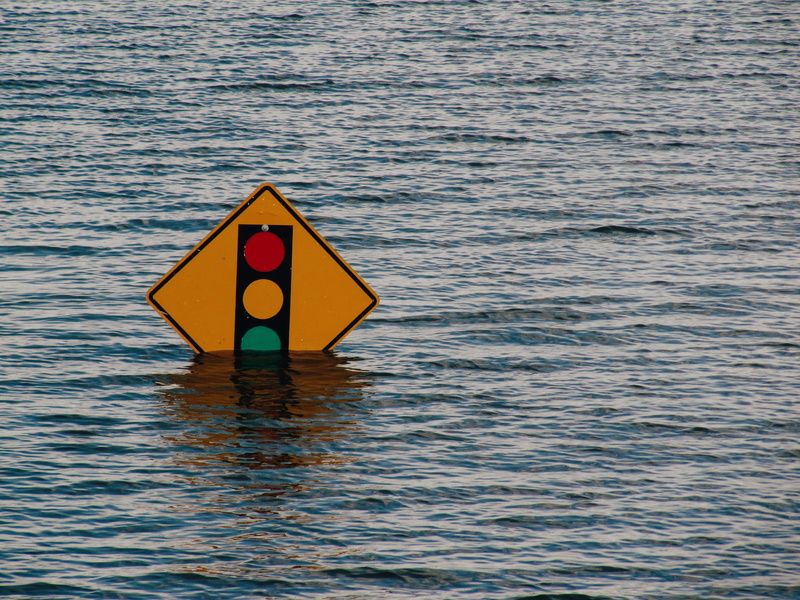 protection, stoplight, 720P, tranquility, red, single object, sea, communication, warning Sign, water, no people, security, yellow, day, road, body, safety