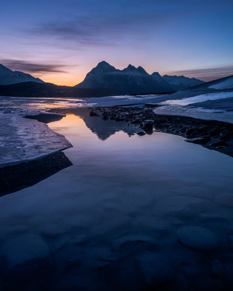 near, beauty In Nature, landscape, Ex, sunset, Sunrise, sky, golden hour, 1080P, CA, Clearwater County  Alberta, Canada, water, Rock  glacier, nature