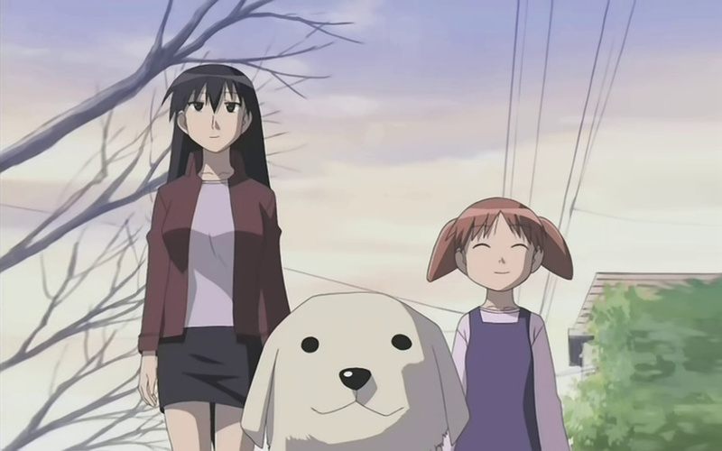 chiyo, mihama, x, anime, sakaki, daioh, azumanga, hd, azumanga daioh, art, dogs, 720P, tadakichi
