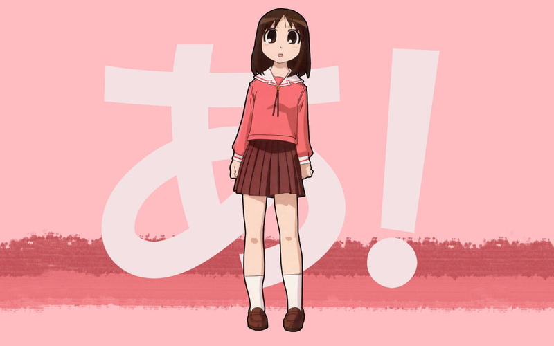 x, anime, azumanga daioh, daioh, osaka, minimalistic, humor, azumanga, hd, 720P, art