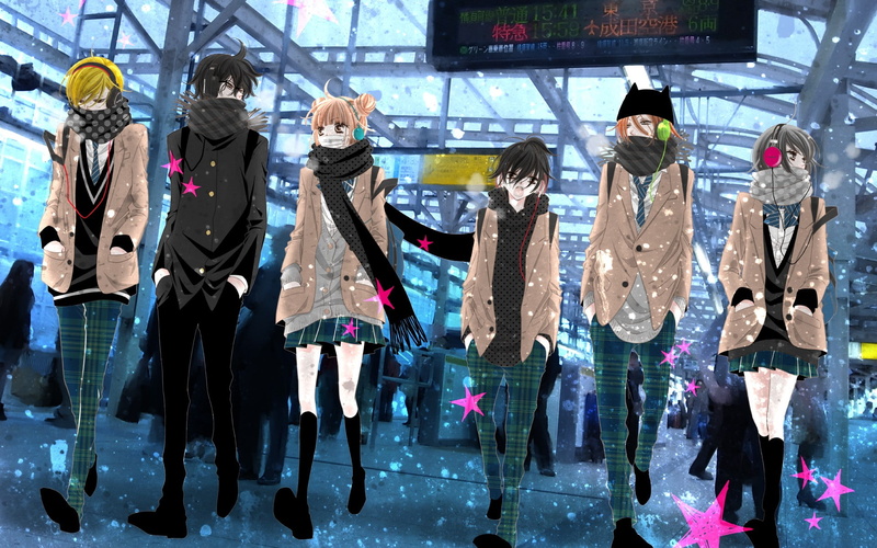 male likeness, Suguri Miō, window, retail display, multi colored, store, clothing, representation, no people, female likeness, Fukumenkei Noise, mannequin
