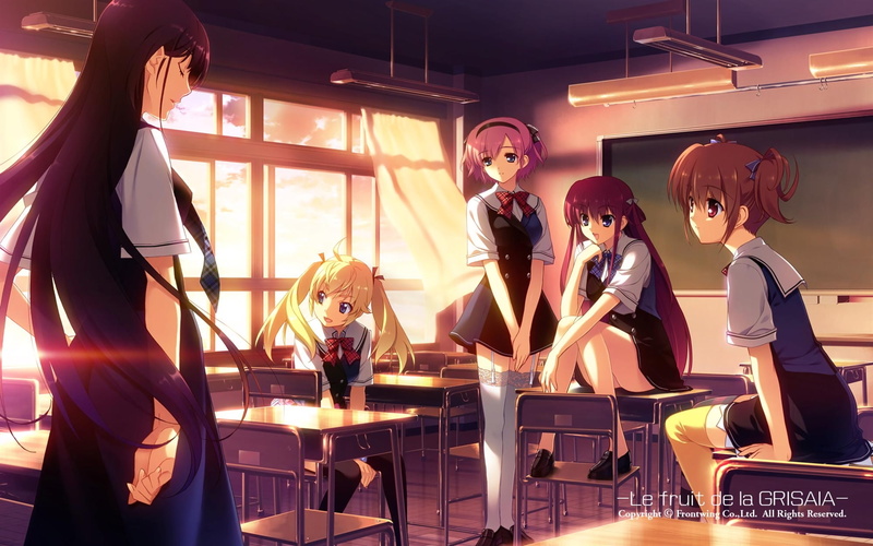 Sachi Komine, Grisaia No Kajitsu, Makina Irisu, 1080P, Yumiko Sakaki, Grisaia (Series), Michiru Matsushima, Anime, Amane Suou