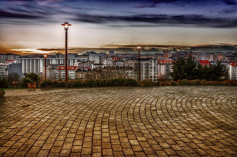 la, coruna, La Coruna, coruña, lanterns, home, 1080P, Spain