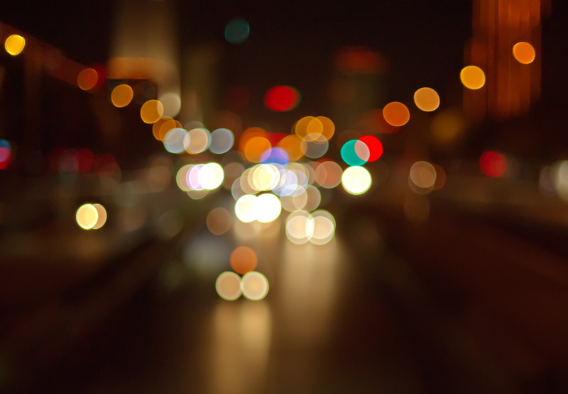 bokeh, light, road, traffic, mode of transportation, city street, transportation, backgrounds, city, yellow, street Light, dark, city Life, defocused, lens flare
