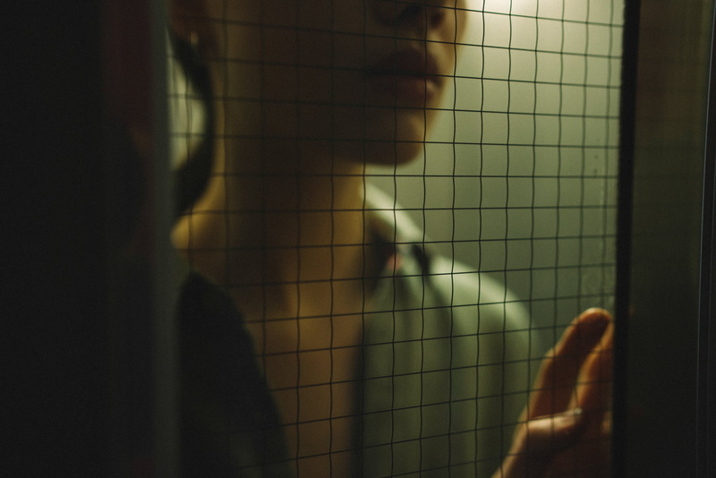 nature, lockers, sunlight, tile, hand, one person, close-up, day, real people, selective focus, shadow, beautiful woman, indoors, body part, Stuck, blurred motion