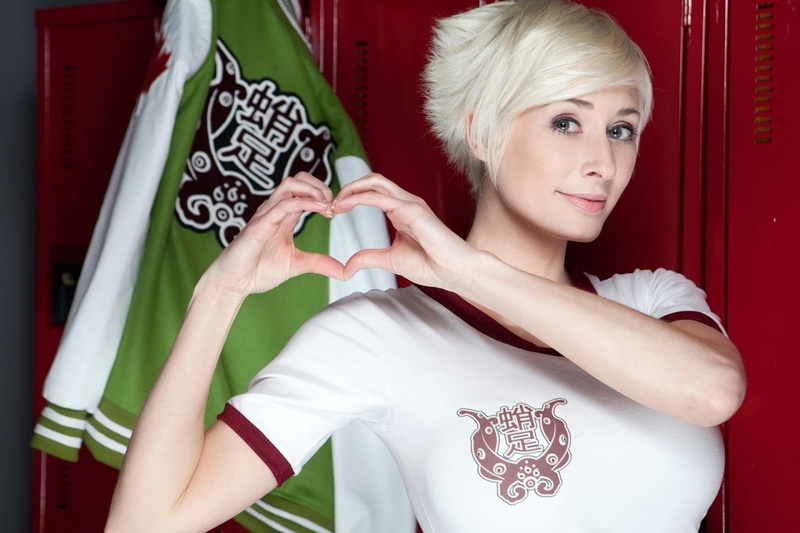 short hair, white clothing, room, marie claude bourbonnais, hair, locker, claude, white, marie, locker room, clothing, bourbonnais, short, 720P