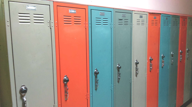 door, protection, hallway, no people, in a row, closed, indoors, security, school, class, multi colored, 2K, dressing room, side by side, locker, metal