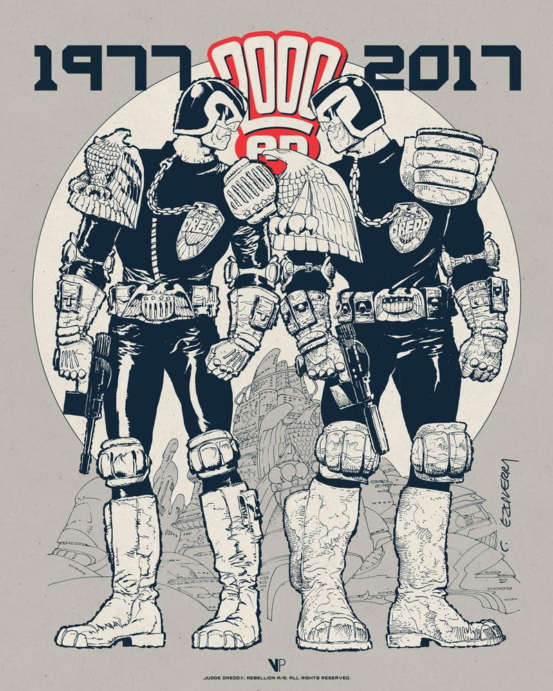 Mirror, 2000 AD, Judge Dredd, monochrome, 720P, Lawgiver, Dredd