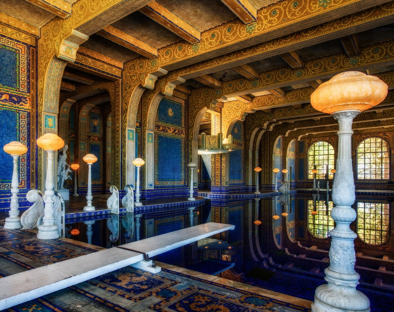 travel destinations, 2K, canon5dmarkiii, Bath, sansimeon, concrete, hearstcastle, place of worship, Castle, belief, canon5d, spirituality, romanpool, illuminated