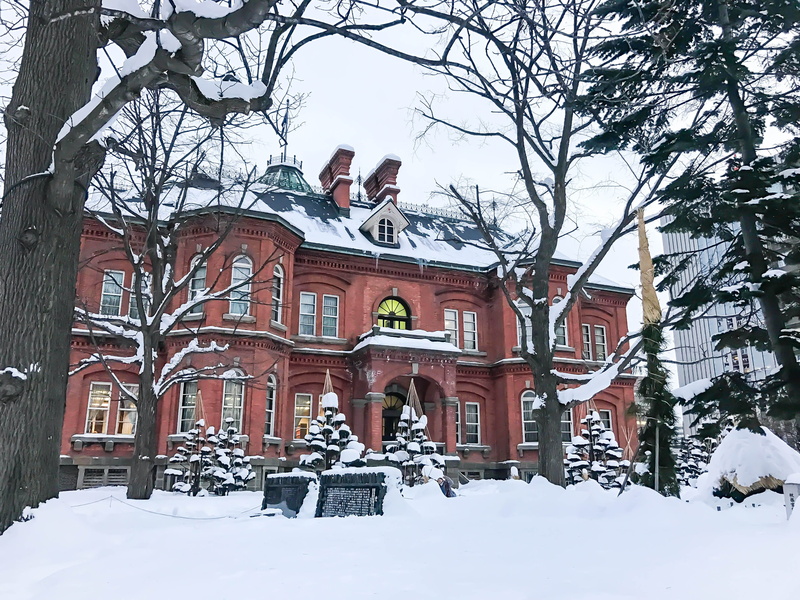 Sapporo, 4K, winter, building, snow, landscape, city, the building, Japan