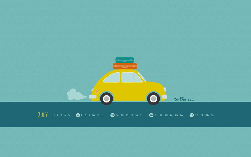 vehicle, toy, sea, 2K, creativity, communication, july, copy space, car, illustration, western script, transportation, calendar, studio shot, land vehicle
