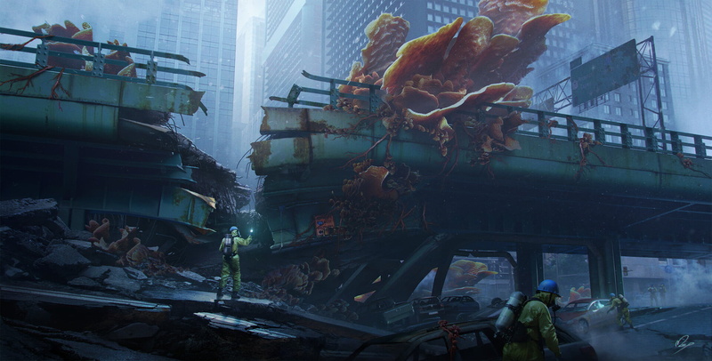 Quarantine, digital art, 1080P, fantasy art, Morten Solgaard Pedersen, hazmat suits