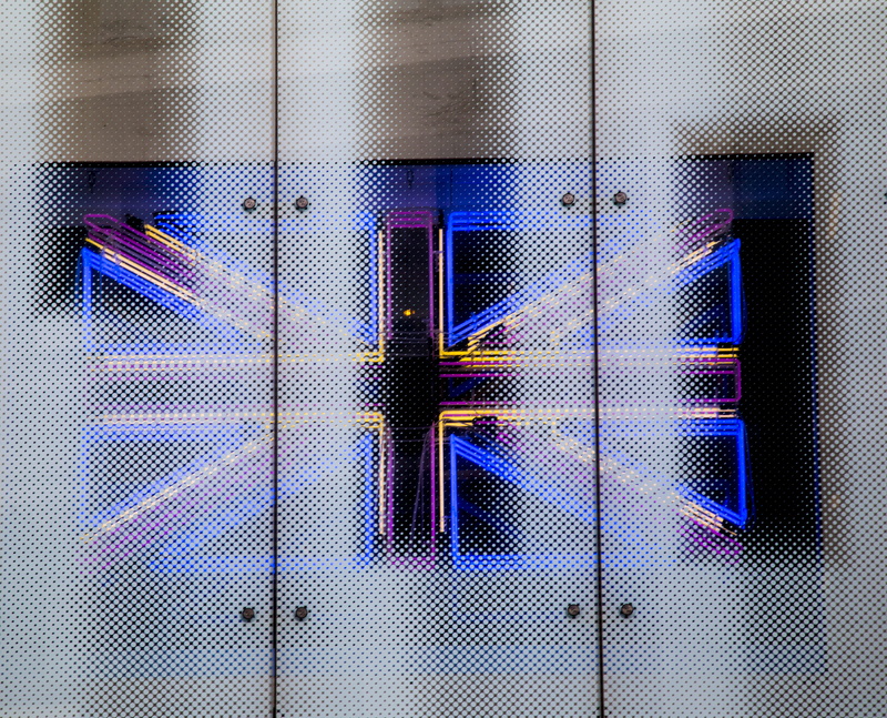 piccadilly circus, leicester square, indoors, multi colored, union jack, illuminated, w hotel, pattern, backgrounds, tourist, sign, union flag, britain
