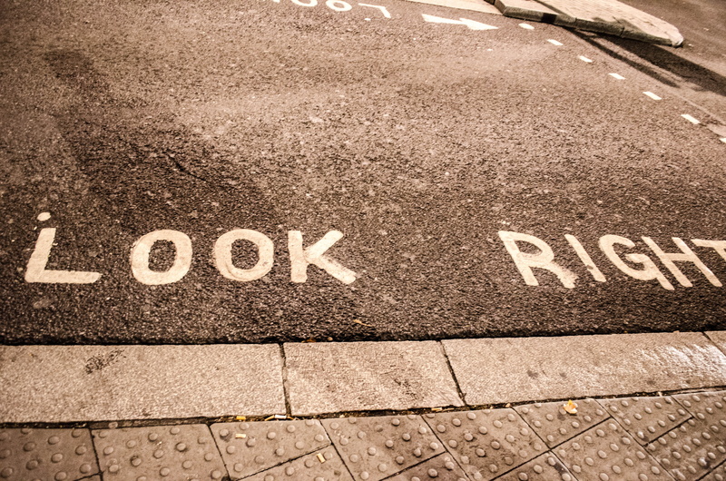 high angle view, city, message, no people, capital letter, 4K, paving stone, road, sign, guidance, transportation, western script, symbol, day, verenigd koninkrijk