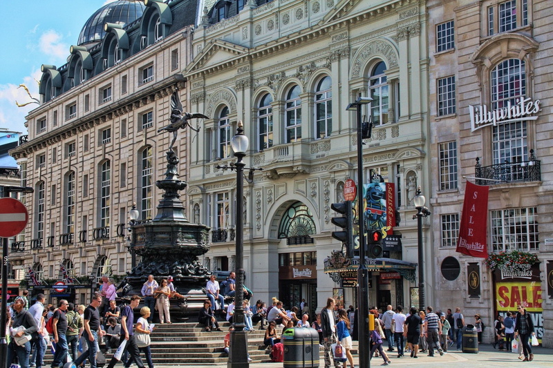 Piccadilly Circus, 1080P, London, Photography, Statue, Square, Place