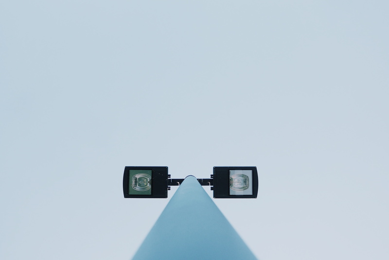 blue, time, sky, view, low, electricity, direction, architectural, tower, directional sign, angle, copy space, advertisement, arrow symbol, day, post, close-up