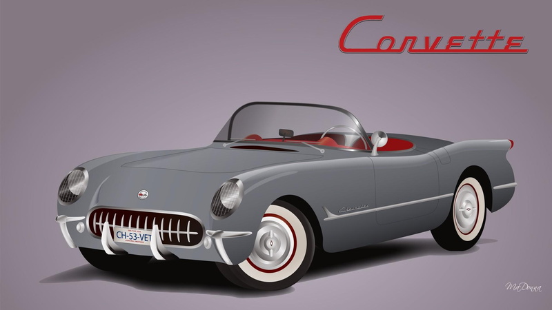 classic, corvette, chevrolet, cool, cars, 1080P, envy, convertible, vintage, auto, muscle