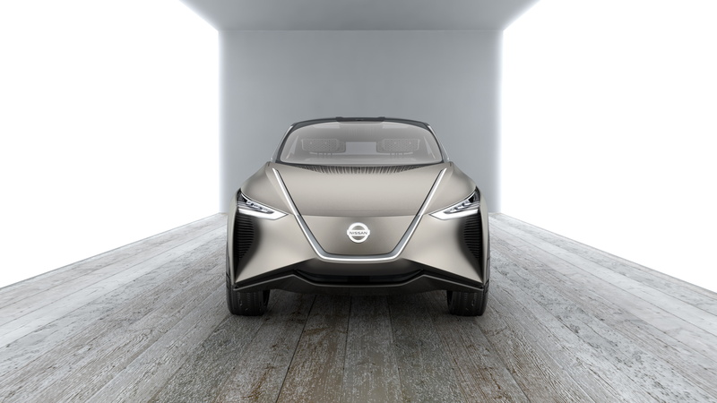 Nissan, architecture, Concept, metal, wall - building feature, Show, travel, modern, day, k, IMx, motor vehicle, no people, 2018, technology, wireless technology