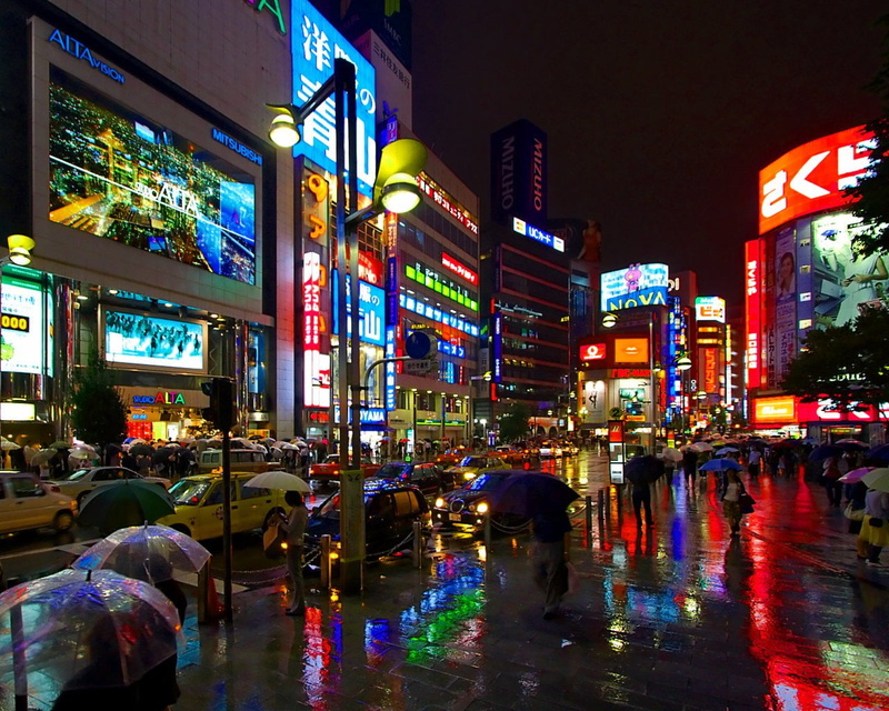building, street, crowd, street Light, real people, color Image, city Life, neon Light, large group of people, thailand, sign, asia, illuminated, city