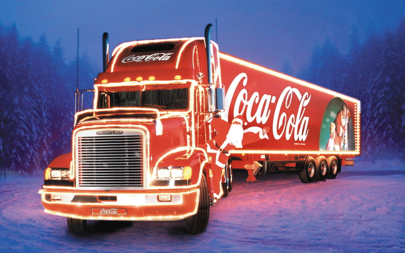 celebration, christmas, coca cola, 1080P, truck, cocacola