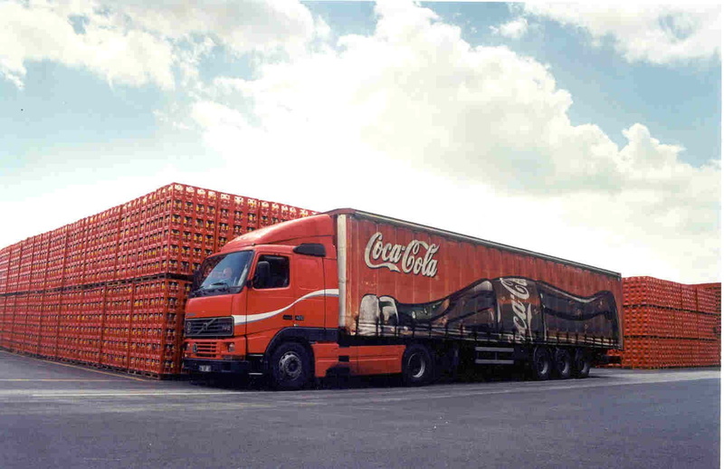 Truck, transportation, coca, 720P, mode of transportation, nature, day, freight transportation, Coca Cola, land vehicle, motor vehicle, red, commercial land vehicle