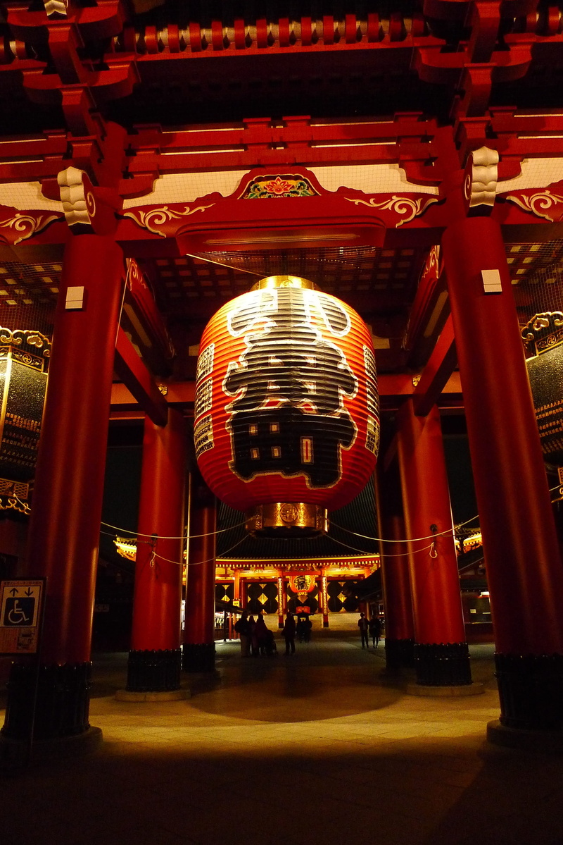 place of worship, red, spirituality, lighting equipment, taito, indoors, belief, ceiling, japan, illuminated, lantern, hanging, 2K, architecture, built structure