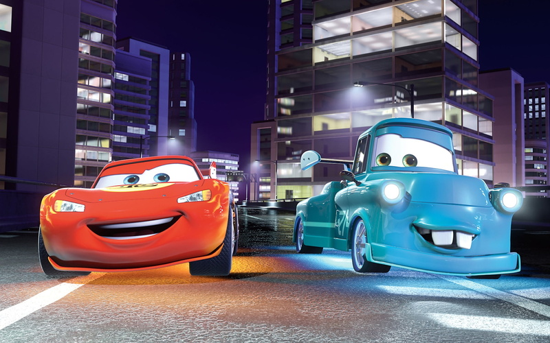 animation, pick, film, car, cars, lightning, blue, mcqueen, 1080P, poster, disney, truck