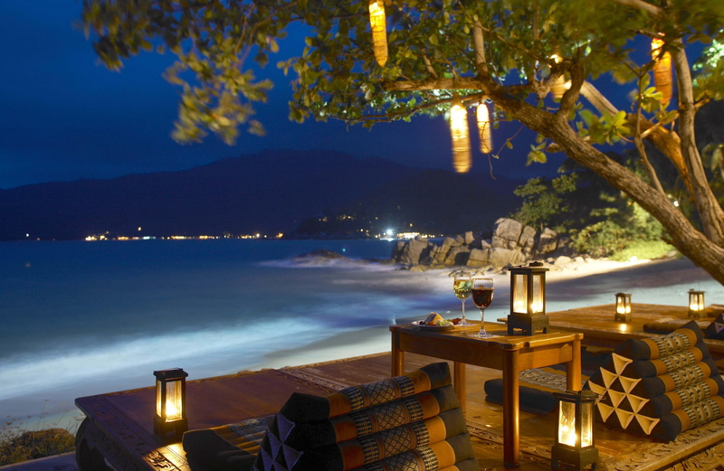 view, sea, atmosphere, beach, bar, lantern, island, dusk, night, 4K, dark, lanterns, evening, ocean, candles, tropical, sand