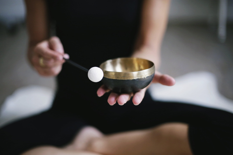 service, food and drink, kitchen utensil, woman, bowl, relaxation, human body part, household equipment, spoon, sound, close-up, singing, meditate, selective focus