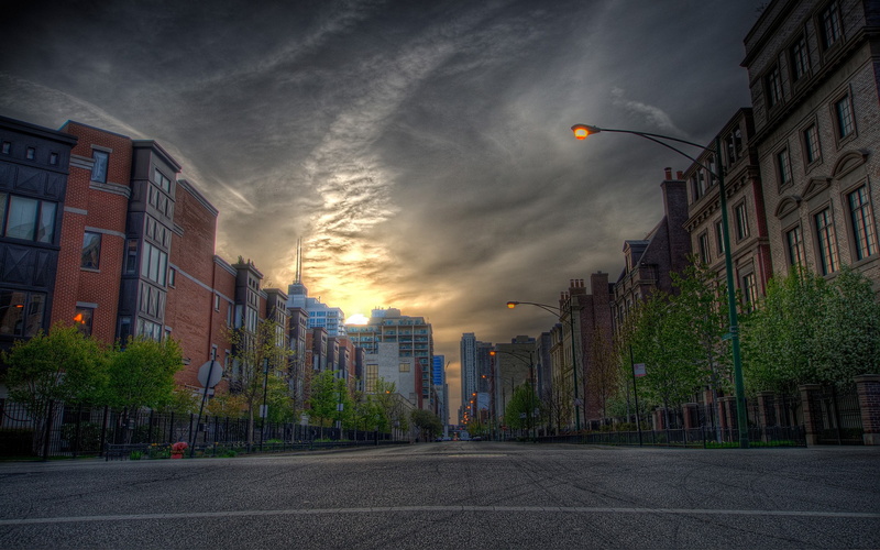 street, HDR, sky, cityscape, 2K
