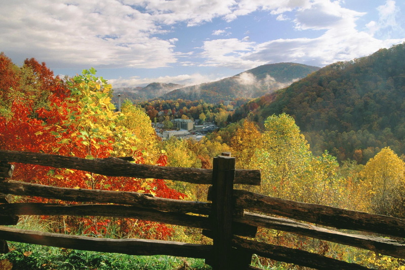 3d and abstract, gatlinburg, fall, 1080P, colors, autumn, tennessee