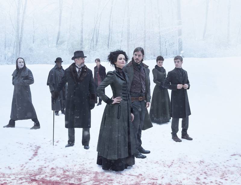 snowing, clothing, snow, extreme weather, full length, women, males, penny dreadful, day, winter, young adult, outdoors, group of people, men, real people