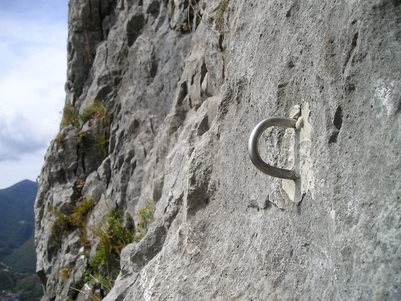 formation, backup, low angle view, communication, mountaineering, adventure, climbing route, Glued, day, plunge, rock - object, Bühler, wall, route, rock formation