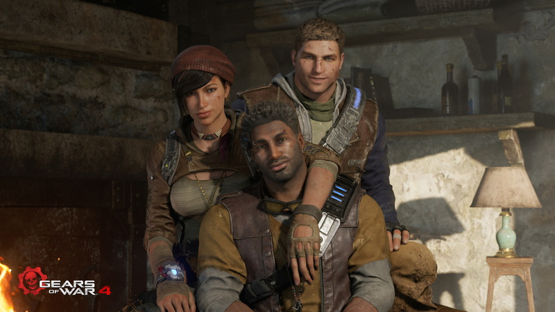Gears of War 4, JD Fenix, Delmont Walker, HD, 2K, Kait Diaz