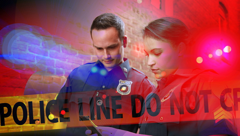 headshot, serious, occupation, men, capital crimes, communication, two people, text, police, investigation, 5K, blue light, young men, western script