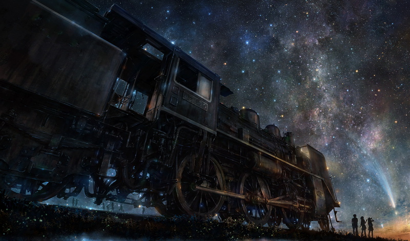 star field, architecture, abandoned, milky way, night, space and astronomy, transportation, astronomy, star - space, sky, nature, 1080P, scenics - nature