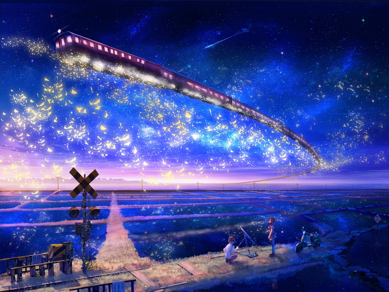 scenic, art, boys, telescope, hd, railway, girls, 2K, trains, sky, w, nature, anime, x, scooters, stars, skyscapes
