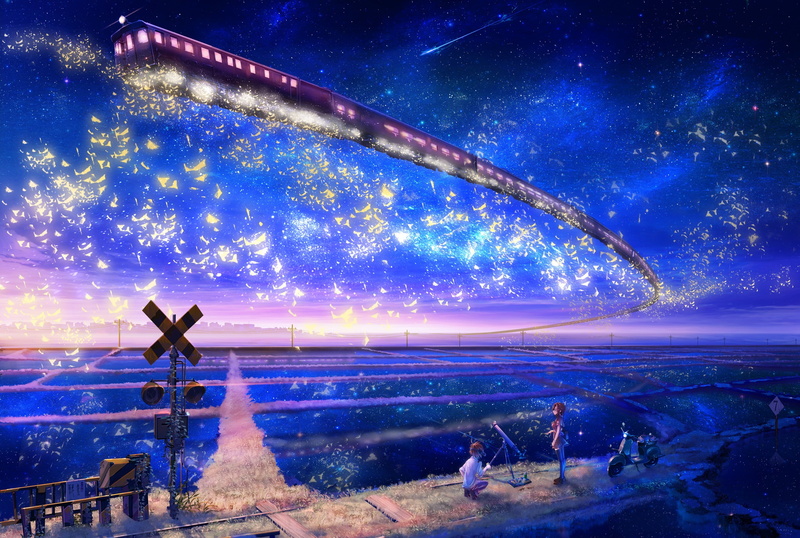 winter, power lines, galaxy, motorcycle, star Shape, science, fiction, star - Space, silhouette, constellation, nature, landscape, beauty in nature, stars