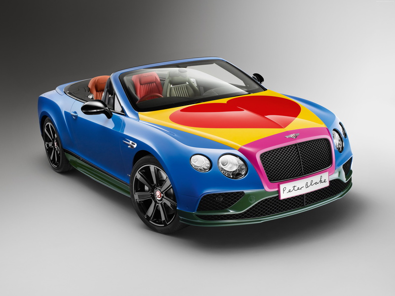 Peter Blake, hurt, 4K, cabriolet, pop art, Bentley Continental GT